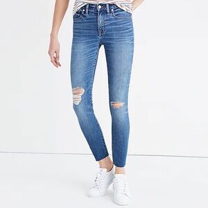 Madewell 9” high rise skinny crop